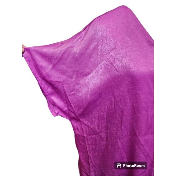 ANDREE BY UNIT 1X Silky Soft Mauve Top Flowy Lightweight Slight Sheen - Picture 2 of 8